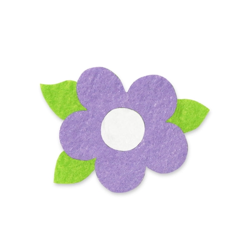 EMBLEMAT KWIATEK FILCOWY FIOLETOWY 5cm