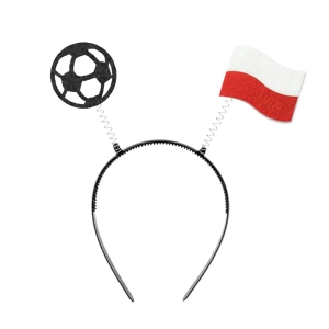 OPASKA FLAGA POLSKI PIŁKA NOŻNA FILCOWA