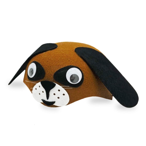 CZAPKA PIESEK RUCHOME OCZY BRĄZOWA