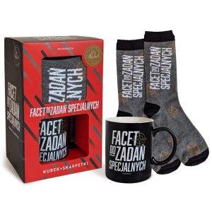 ZESTAW KUBEK + SKARPETY FACET DO ZADAŃ SPECJALNYCH CZARNY