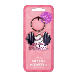 BRELOK KRÓLOWA FITNESSU SZTANGA