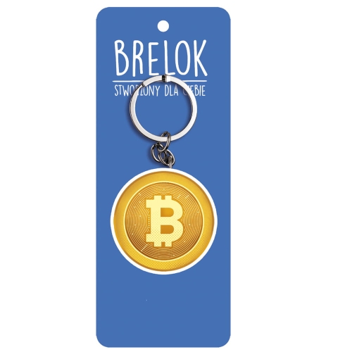 BRELOK BITCOIN ZŁOTY