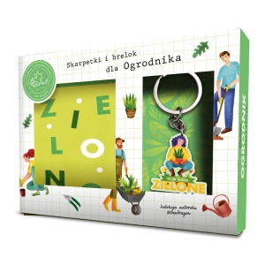 SKARPETKI + BRELOK ZIELONO MI ZIELONE 2szt