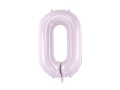 BALON PARTY DECO CYFRA 0 JASNOFIOLETOWY 28'' 72cm