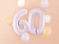 BALON PARTY DECO CYFRA 0 JASNOFIOLETOWY 28'' 72cm