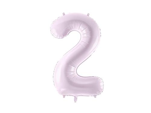 BALON PARTY DECO CYFRA 2 JASNOFIOLETOWY 28'' 72cm