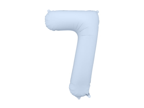 BALON PARTY DECO CYFRA 7 MGLISTY NIEBIESKI 34'' 86cm