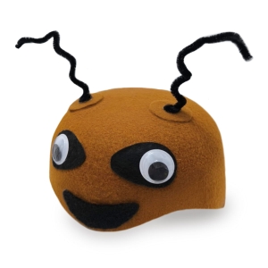 CZAPKA MRÓWKA RUCHOME OCZY BRĄZOWA