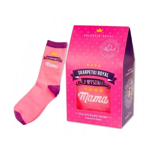 SKARPETY JEJ WYSOKOŚĆ MAMA RÓŻOWE 38-41