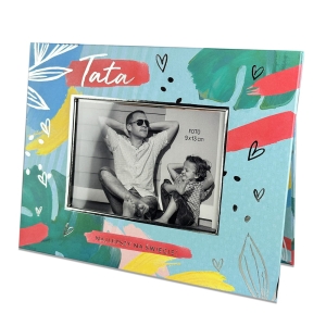 RAMKA NA ZDJĘCIE TATA NAJLEPSZY NA ŚWIECIE BŁĘKITNA 22,5x17,5cm