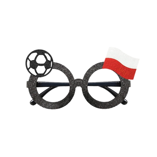 OKULARY PIŁKA NOŻNA PIANKA CZARNE