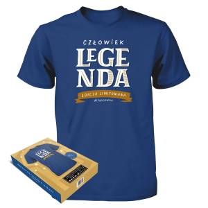 KOSZULKA CZŁOWIEK LEGENDA NIEBIESKA XXL