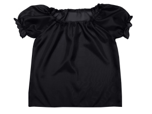 BLUZKA DZIEWCZYNKA POLIESTER CZARNA 116-128