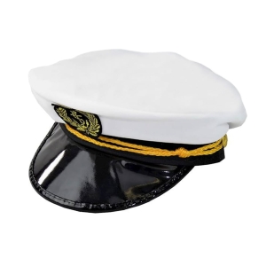 CZAPKA KAPITANA DZIECIĘCA BIAŁA 55cm