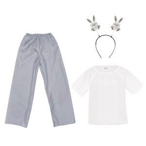 ZESTAW ZAJĄCZEK BIAŁO-SZARY 98-110 3el