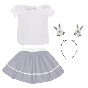 ZESTAW ZAJĄCZEK BIAŁO-SZARY 98-110 3el