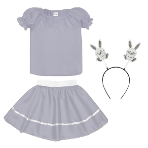 ZESTAW ZAJĄCZEK SZARY 134-140 3el