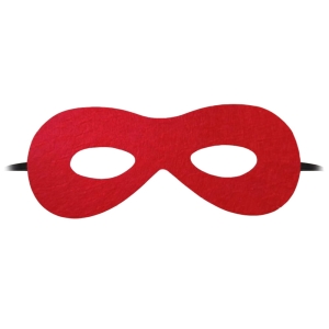 MASKA SUPERBOHATER FILCOWA CZERWONA