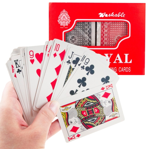 2 TALIE KLASYCZNYCH KART KARTY DO GRY W POKERA