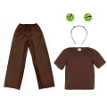 ZESTAW KASZTAN BRĄZOWY 134-140 3el