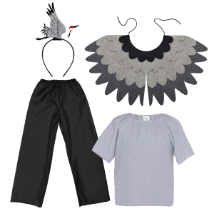 ZESTAW ŻURAW CZARNO-SZARY 98-110 5el