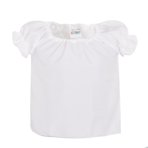 BLUZKA DZIEWCZYNKA PONGEE BIAŁA 146-158