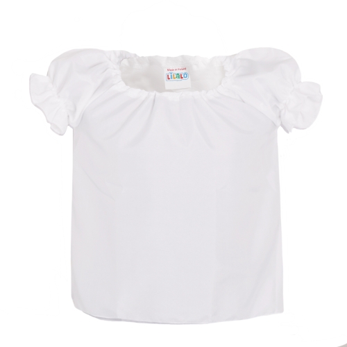 BLUZKA DZIEWCZYNKA PONGEE BIAŁA 146-158