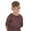 BLUZKA CHŁOPIEC PONGEE BRĄZOWA 146-158
