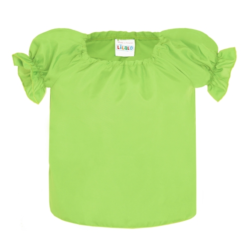 BLUZKA DZIEWCZYNKA PONGEE JASNOZIELONA 146-158