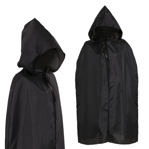 STRÓJ PELERYNA Z KAPTUREM POLIESTER CZARNA 84cm