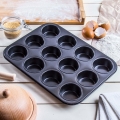 FORMA DO PIECZENIA BABECZEK MUFFINEK BLACHA FOREMKA NA 12 SZT