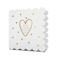 KARTKA CHRZEST ŚWIĘTY SERDUSZKA WYCIĘTA BIAŁA 18x16cm