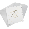 KARTKA CHRZEST ŚWIĘTY SERDUSZKA WYCIĘTA BIAŁA 18x16cm