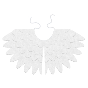 STRÓJ PELERYNA ŁABĘDŹ BIAŁA 93x43cm