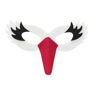 MASKA PTASZEK BOCIAN FILCOWA BIAŁA