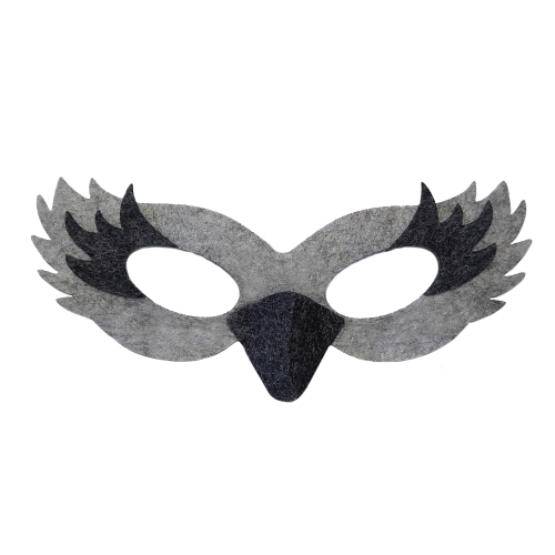 MASKA PTASZEK GOŁĄB FILCOWA SZARA