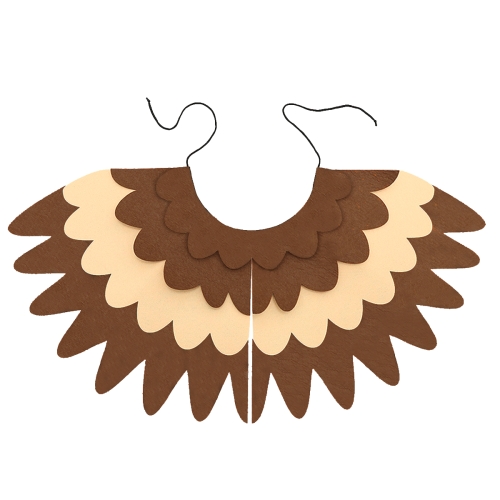 STRÓJ PELERYNA SOWA JASNOBRĄZOWA 43cm