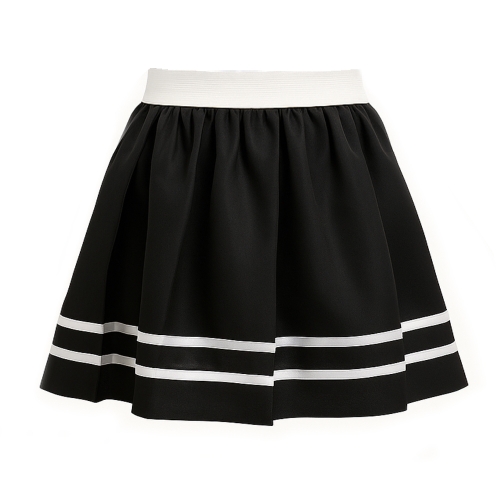 SPÓDNICZKA PLISOWANA PONGEE CZARNA S/M