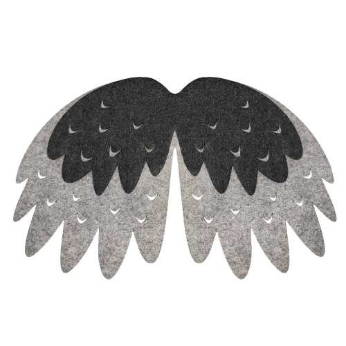 STRÓJ PELERYNA GOŁĄB SZARO-GRAFITOWY 58x40cm