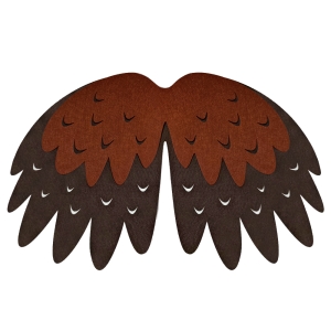 STRÓJ PELERYNA SOWA CIEMNOBRĄZOWY 58x40cm