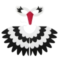 ZESTAW BOCIAN BIAŁO-CZARNY 2el