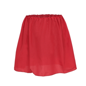 SPÓDNICZKA KUJAWIANKA PONGEE CZERWONA 146-152