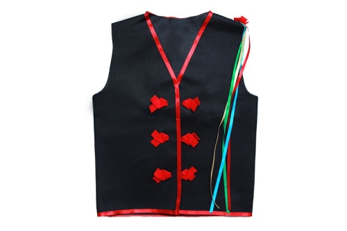 KAMIZELKA KRAKOWIAK LUDOWA FRĘDZELKI WIGOFIL CZARNY 98-110