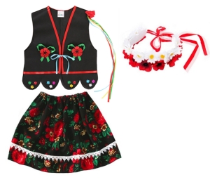 ZESTAW KRAKOWIANKA CZARNY 98-110 3el