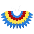 ZESTAW PAPUGA ŻÓŁTO-CZERWONY 116-128 4el