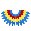 ZESTAW PAPUGA ŻÓŁTO-CZERWONY 116-128 5el