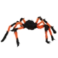 PAJĄK WŁOCHATY CZARNO-POMARAŃCZOWY 70cm