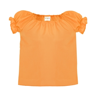 BLUZKA DZIEWCZYNKA POMARAŃCZOWA 134-140