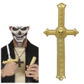 KRZYŻ Z UKRYTYM OSTRZEM ZŁOTY 26cm