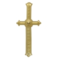 KRZYŻ Z UKRYTYM OSTRZEM ZŁOTY 26cm